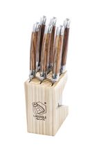 Laguiole Style de Vie Steakmesser Set Premium Line Wood 6 Stück